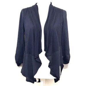 INC International Concepts Women's Stretchy Black Open Front Cardigan XS Petite